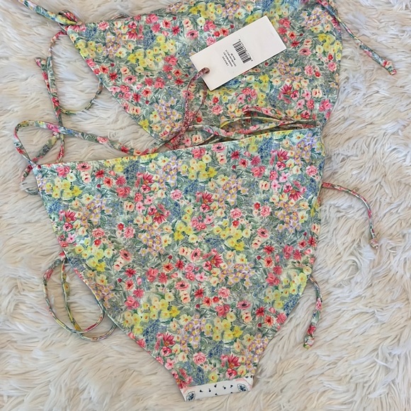 Loveshackfancy Harbor Bikini Bottoms DAYDREAM MULTI - Picture 9 of 10